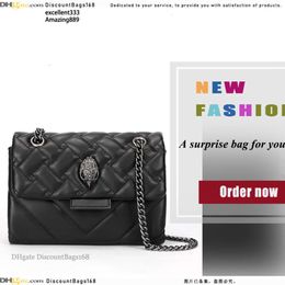 New Kurt Geiger London Kensington Treasure-G Top Designer Bag Crossbody Bag Stripes Luxury MINI Big Cross Body Genuine Leather Women Bag Leather Leather1