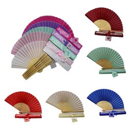 Other Event Party Supplies 50pcs/Lot Customs Bamboo Hand Folding Fans with Gift Box 30/40pcs Wedding Favours with Personalised Names and Date 231202