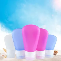 Storage Bottles 37ml 60ml 89ml Portable Silicone Refillable Bottle Empty Travel Packing Press For Lotion Shampoo Cosmetic Squeeze Containers