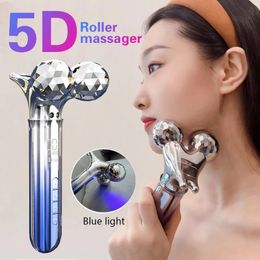 Face Care Devices Microcurrent Roller Massager Vibration Eye Massage V Double Chin Remover Lifting Body Sculpting Beauty 231202