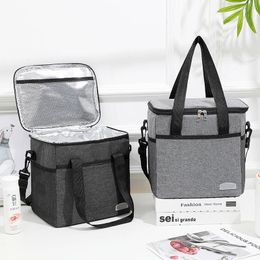 Ice PacksIsothermic Bags Thermal Cooler Work Lunch Box Bag Food Portable Travel Picnic Insulated Handbags for Women Men Shoulder 231201