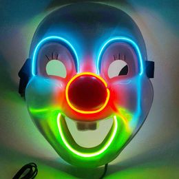 Funny glowing mask cartoon anime full face Halloween costume clown cosplay party costume