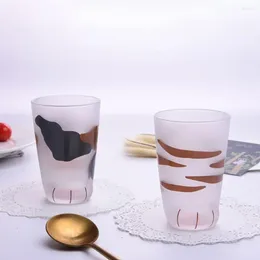 Wine Glasses 1 Pcs Creative Heat-resistant Dull Polish Cup Gift Handmade For Home Office Bar Mug Glass Utensils Drinkware