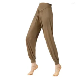 Stage Wear Women Adult Yoga Ballet Dance Pants Ladies Full Length Sport Belly Trousers Loose Pant Men Bloomers Freeship