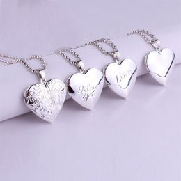 Valentine Lover Gift Animal Po Frames Can Open Locket Necklaces Heart Pendant Necklace Jewelry for Women Girlfriend Gift250f