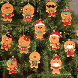 Party Decoration 12pc Christmas Hanging Gingerbread Man Chef Figurines Tree Ornaments