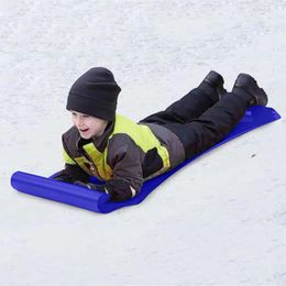 Sledding Winter Outdoor Sport Thicken Kid Adult Snow Sled Sledge Ski Board Sleigh Portable Grass Plastic Boards Sand Slider Snow Luge #YJ 231201
