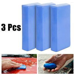 Car Wash Solutions 3pcs Clay Cleaning Bar Detailing Waxing Polish Treatment Fine Grade Stains Rust Oil Reusable Safe Environmentally