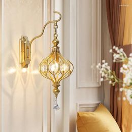Wall Lamps Vintage Sconces Bedroom Lamp Designed Lighting Mirror Living Room Bathroom Light Decororation
