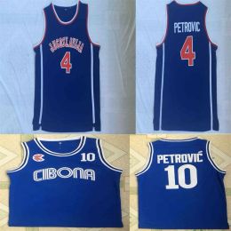 Nikivip NCAA 4 College Jersey University Wears 10 Drazen Petrovic Men Basketball Ed Mens Jerseys Top Quality CHEAP