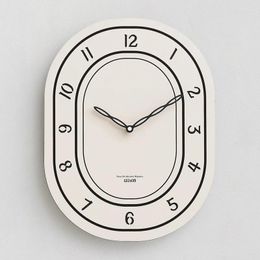 Wall Clocks Punch-free Net Celebrity Home Light Luxury Clock Watch Personality Creative Living Room Fashion 2023