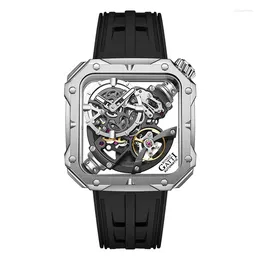 Wristwatches BONEST GATTI Automatic Men's Watch 316l Stainless Steel Case Hollow Out Mechanical Watches For Men Sports Wristwarch Waterproof