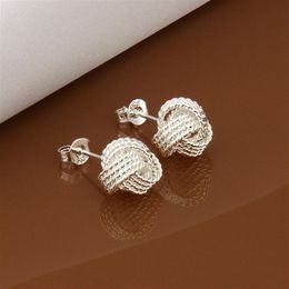 Brand new sterling silver plated Tennis earrings DFMSE013 women's 925 silver Dangle Chandelier earrings 10 pairs a lot2905