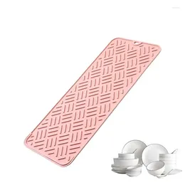 Table Mats Kitchen Sink Dish Drying Mat Cup Drainer Tray Non-slip Pans For Tableware Anti-scald Potholder Placemat