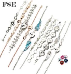 Whole Simple Snap Charms Bracelet Fit 18mm Ginger Snap Button Multi Styles Charms Bracelet 20mm Snap Jewellery 070189064967