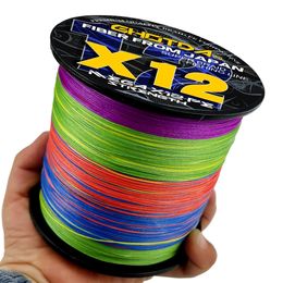 Braid Line G DA 12 Strands Sea Fishing Boat Wear resisting 100 300M Super Strong 0 16MM 0 55MM PE Braide Multifilament 231202