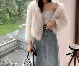 2024 New Women's Leather and fur Fox Fur Grass Coat Women's Short Fashionable Autumn and Winter New Korean Edition Haining Imitation Mink Fleece Full Fur Coat
