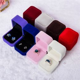 Fashion velvet Jewellery Box Ring Earrings Necklace Pendant Packing Gift Boxes Wedding Engagement Jewellery Display Cases