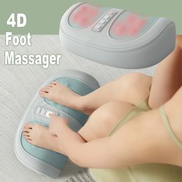 Foot Massager 4D Compress Shiatsu Kneading Electric Heating Feet Massage Machine Rolling Leg Pain Relief Relaxation 231202