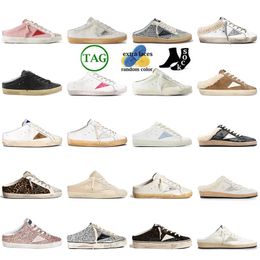 Designer Casual Shoes Women Do Old Dirty Super-Star Sabot Ball Plush Star New Release low suede Paris Italy Brand Slide Leather Sneakers