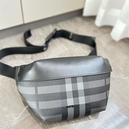 New Detachable Cross Body Hip Inclined shoulder bag Unisex Fanny Pack Waist Bag Men Canvas off Bags multi pocket Bur grey Ringer p259I