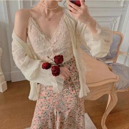 Women's Blouses Sunscreen Blouse Clothing Women Long Sleeved Loose Cardigan Summer Solid Shirt French Small Coat White Shawl