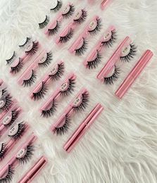 Mink Magnetic Eyelashes With Eyeliner Waterproof Long Lasting 5 Magnets Lashes In Bulk Private Label Packaging Box False2437675