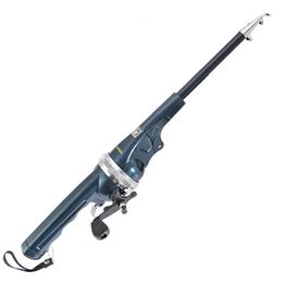 Boat Fishing Rods 1 Set Pole Reel Integrated Lengthen Handle Lightweight Foldable Telescopic Sea Rod Accessory 231202