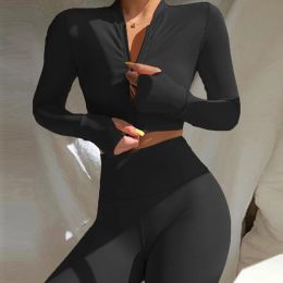 New Training Wear Gym Set Women Tracksuit Long Sleeve Yoga Suit for Fitness Sport Outfit for Woman Sportswear Pilates Clothes