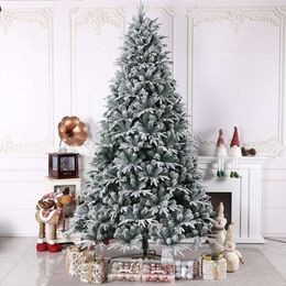 Large Christmas tree simulation snow tree PE little snow Christmas tree snowflake scenery Christmas tree decoration light snow tree2