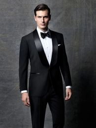 Men s Suits Blazers Black Elegant For Men Shawl Lapel Slim Fit Wedding Business Tuxedo Custom Made Two Piece Jacket Pants Trajes De Hombre 231202