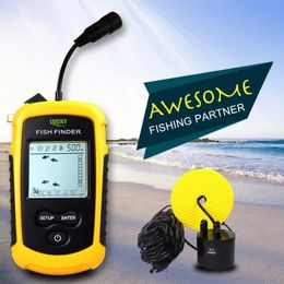 Fish Finder LUCKY FFC1108-1 Fish Finder Portable Sonar Alarm for Fishing Echo Sounder 0.7-100M Transducer Sensor Depth Finder 231201