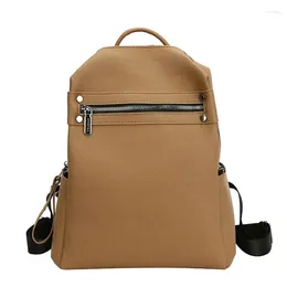 School Bags 2024 Fashion Women Backpacks Vintage High Quality Pu Leather Female Ladies Bag Korean Student Backpack Preppy Style