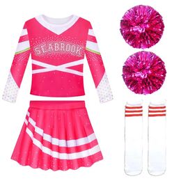 Cheerleading Girls Kids Halloween Cheerleader Costume Winifred Sanderson Zombies 3 Addison WOMEN Cosplay Sets Children Cheer Leader Outfits 231201