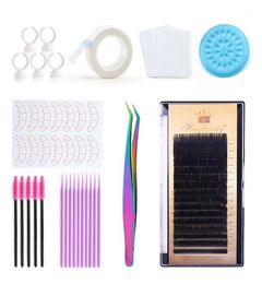 Hand False Eyelashes Extension Practise Exercise Kit Makeup Mannequin Head Set Eye Lashes Graft Tool13944204