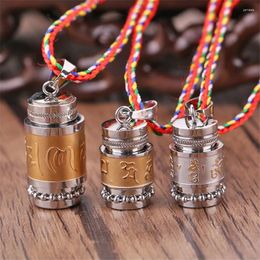 Pendant Necklaces Shurangama Mantra For Men Buddhist Scripture Stainless Steel Necklace Lucky Amulet Jewelry