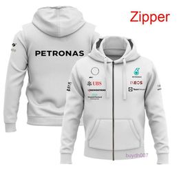 Men's Hoodies 2023/2024 New F1 Formula One Racing Team Sweatshirts Autumnwinter 3d Printed Street and Women's Zip Pullover Harajuku Top 71ia