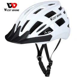 Cycling Helmets WEST BIKING Cycling Helmet Ultralight Adjustable Safety Cap Mountain Road Bicycle Electric Bike Men Women Helmet 231201