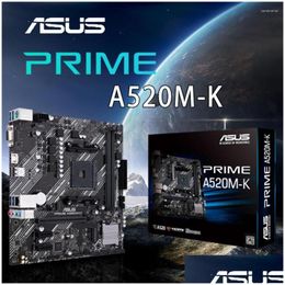 Motherboards Amd Prime A520M-K Socket Am4 Motherboard Ddr4 64Gb Pci-E 3.0 M.2 Desktop Mainboard Ryzen Cpu Overlocking 5000 Drop Delive Dhwip