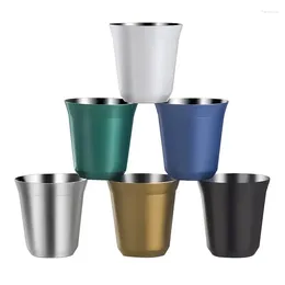 Coffee Pots Stainless Steel Espresso Cups Double Walled Vacuum Insulated Heat Resistant Unbreakable Stemless Tumbler Small Cup