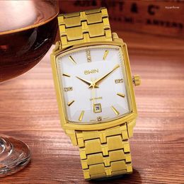 Wristwatches High Quality Watch For Men Luxury Stainless Steel Copper Quartz Watches Wristwatch Man Clock Male Relogio Masculino Montre