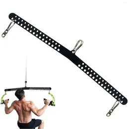 Accessories Gym LAT Pull Down T-bar Adjustable Back Training Bar For Biceps Triceps Arm Strength Pulley Fitness System