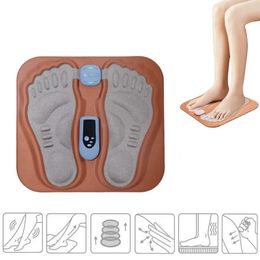 Foot Massager Smart Rechargeable 3D EMS Foot Massage Pad Pulse Relieve Pain Relax Foot Acupressure Muscle StimulationImprove Blood Circulation 231202