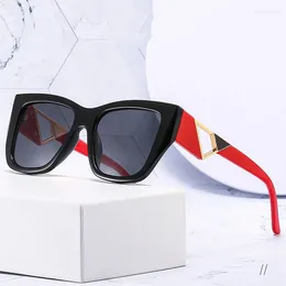 Sunglasses Big Square Triangle Decoration For Women Men Brand Design Outdoor Driving Fishing Sun Glasses Fashion Trend Eyewear
