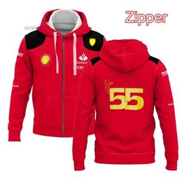 Men's Hoodies 2023/2024 New F1 Formula One Racing Team Sweatshirts Hooded and Zipper Jacket Outdoor Spring Autumn 0zxr