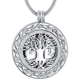 Memorial Gifts - 'Always in My Heart' Pendant Necklace - 'Tree of Life' Cremation Jewellery for Ashes - Keepsake228G