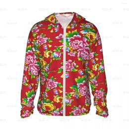 Men's Hoodies Dongbei Big Flower Sun Protection Hoodie Out Of The Ordinary Beautiful Spring Summer Autumn And Winter Dressing Gifts