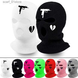 Hats Scarves Sets Mens Balaclava Mask Hat Winter Warm Knitted Beanies Bonnet Unisex Cs Womens Sports Halloween Party Gift Skiing AccesoriosC24319