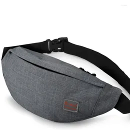 Waist Bags 2023 Male Men Bag Pack Casual Functional Money Phone Belt Women For Canvas Hip Fanny Pouch Banana