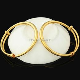 Bangle Fashion Dubai Gold Baby Jewelry For Boys Girls18K Color Ethiopian African Kids Bangles Bracelet2847